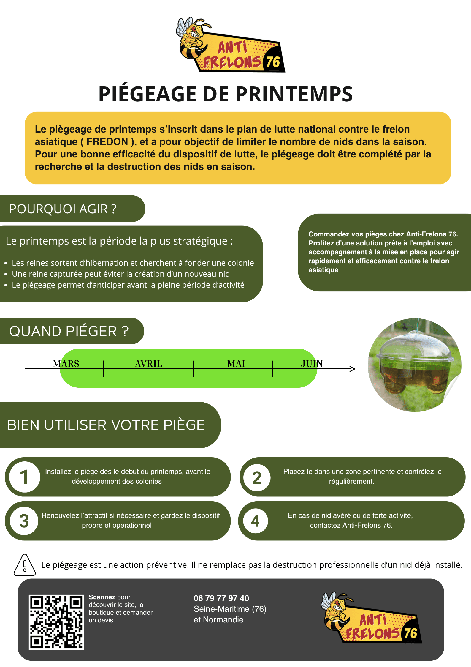 Piégeage de printemps : agir tôt contre le frelon asiatique